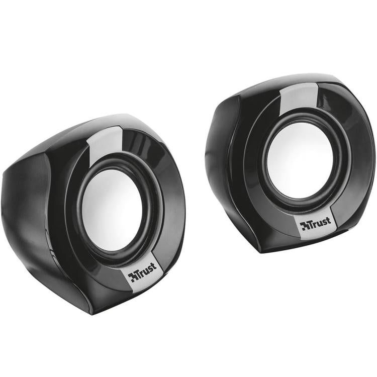 Trust Polo Speaker 2.0 Lautsprecher 8W PC Audio Set Stereo Desktop Lautsprecher Schwarz