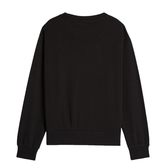 Freddy felpa girocollo da donna con stampa logo argentata Poppy N nero
