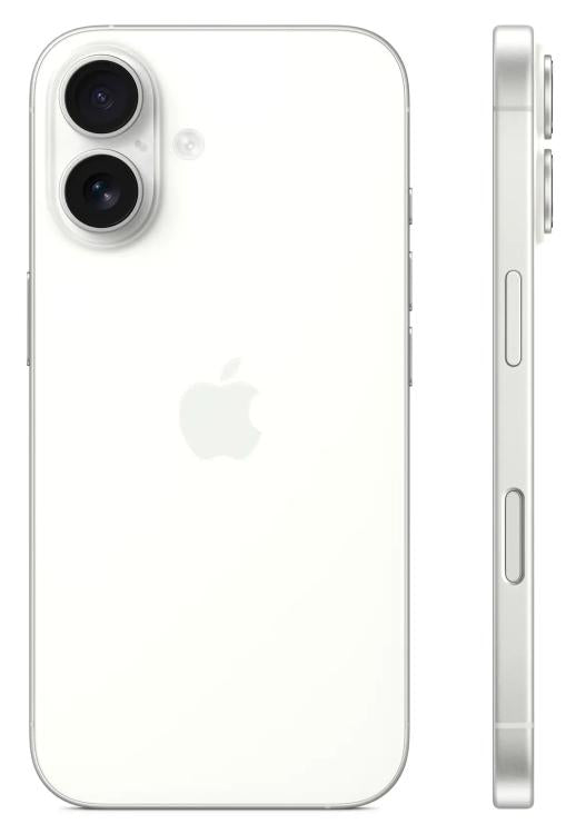APPLE IPHONE 16 128GB  OLED 6.1" WHITE BIANCO EU MYE93SX/A - 12MP DUAL ESIM 5G