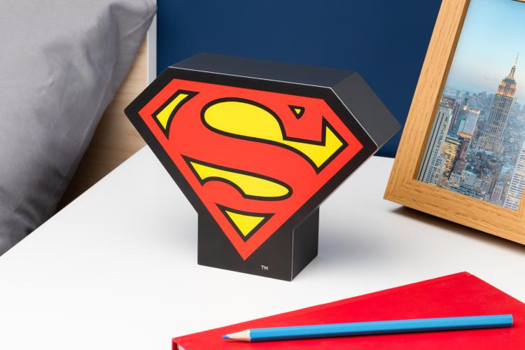 Paladone Box Light Marvel Superman 2D LED Lampe Super Man Offiziell 16cm