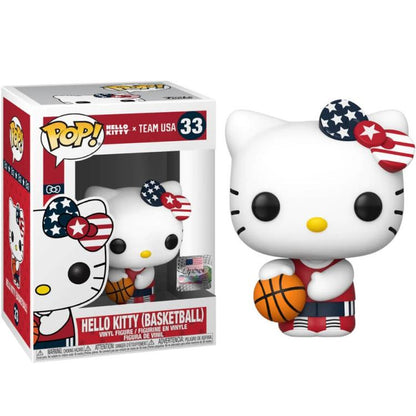 Funko Pop! Hello Kitty – (33) Hello Kitty (Basketball) Sanrio Figur HK 9cm