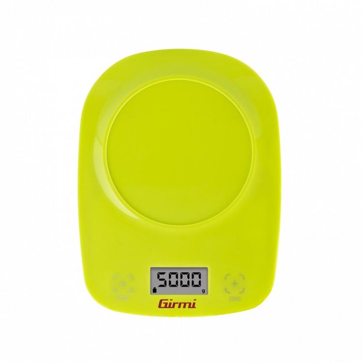 Girmi Elektronische Küchenwaage mit Schüssel PS01 1g/5kg Weiß Rot Grün