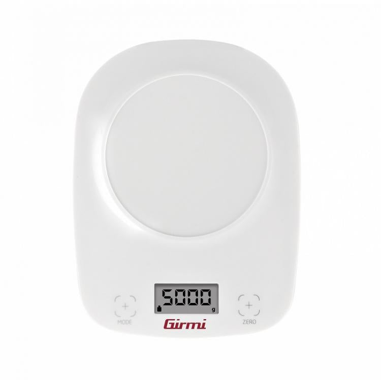 Girmi Elektronische Küchenwaage mit Schüssel PS01 1g/5kg Weiß Rot Grün
