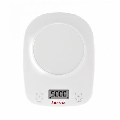 Girmi Elektronische Küchenwaage mit Schüssel PS01 1g/5kg Weiß Rot Grün