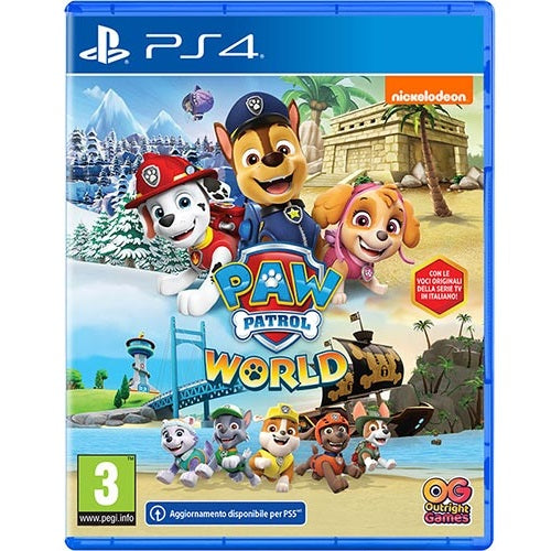 Paw Patrol World PS4 Videospiel Playstation 4 PAL ITA UP PS5 Neu Versiegelt