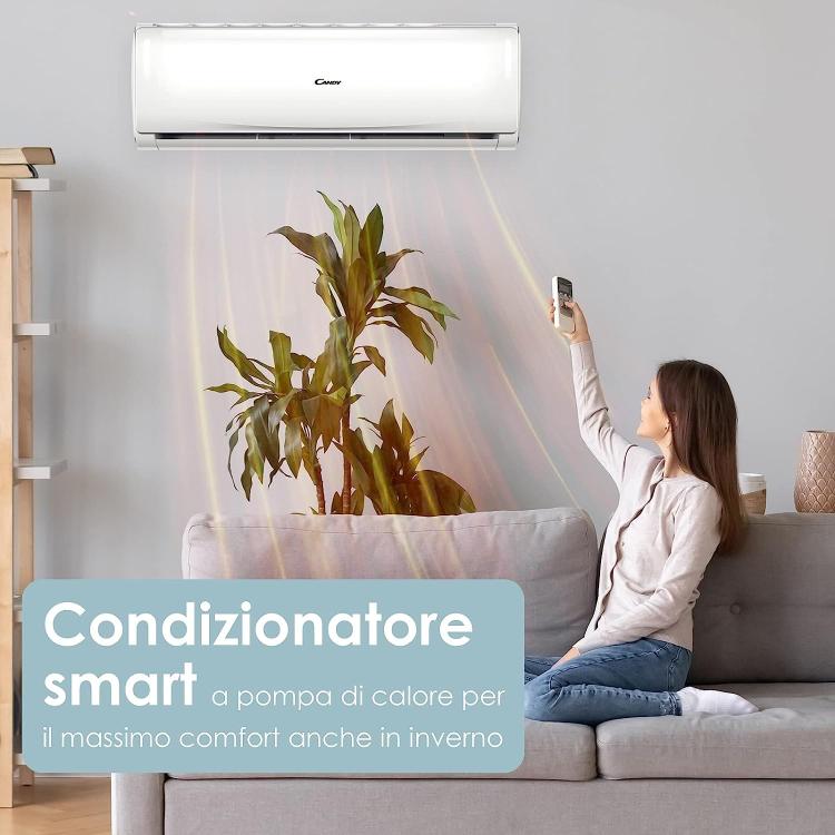 CANDY PURA CLIMATIZZATORE CONDIZIONATORE 12000 BTU INVERTER R32 A++ WIFI CON APP