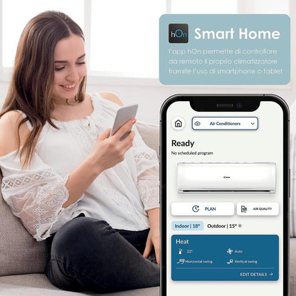 Candy Brezza Klimaanlage 12000 BTU Inverter R32 A++ Wifi + App