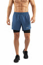 Men's 2-in-1 Running Shorts with Compression and Long Liner