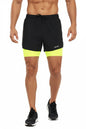 Men's 2-in-1 Running Shorts with Compression and Long Liner