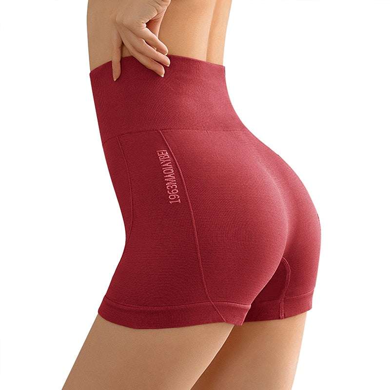 Pantaloncini Donna Vita Alta Yoga e Running Elasticizzati
