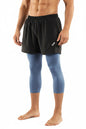 Men's 2-in-1 Running Shorts with Compression and Long Liner