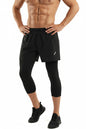Men's 2-in-1 Running Shorts with Compression and Long Liner