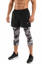Men's 2-in-1 Running Shorts with Compression and Long Liner