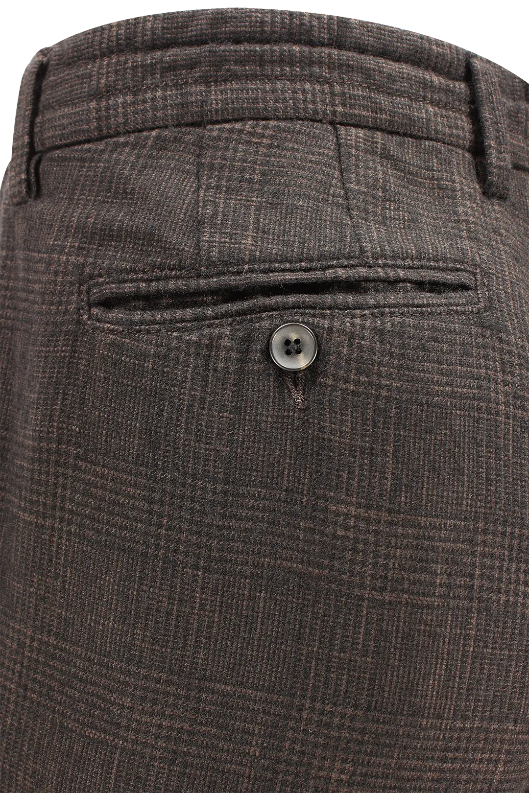 Pantalone con coulisse in tessuto principe di Galles moro