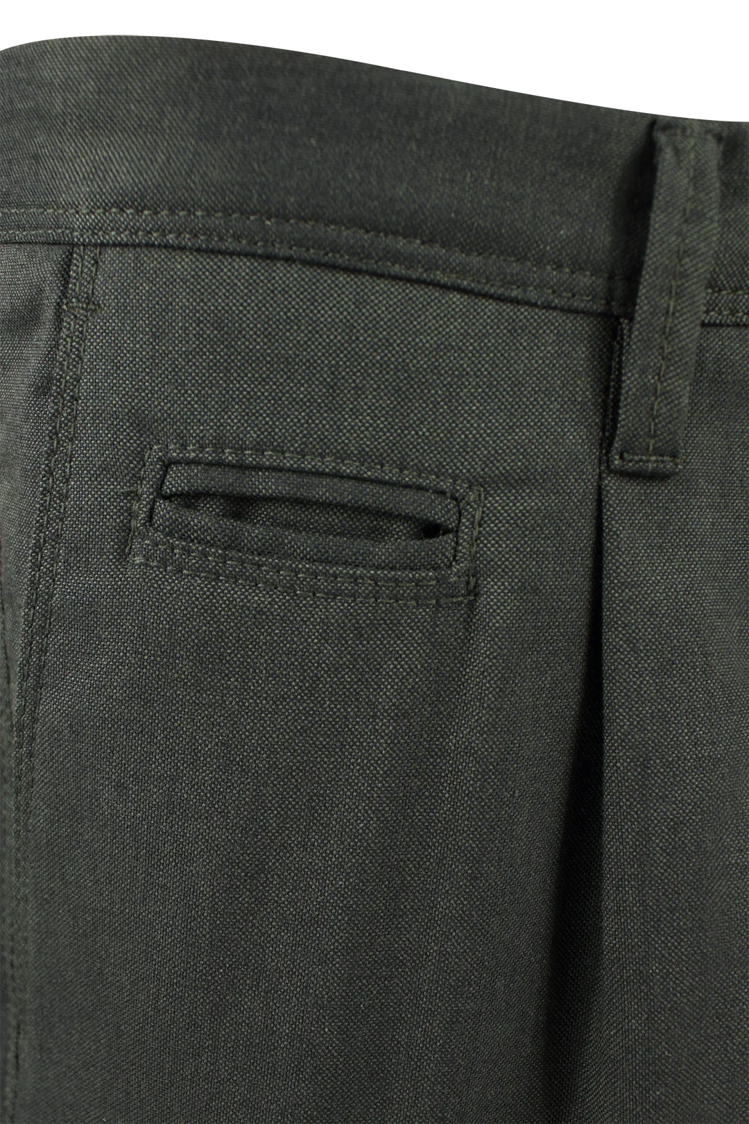 Pantalone cargo in lana e cotone verde