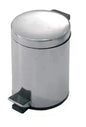 Chrome-plated steel waste bin 3 lt