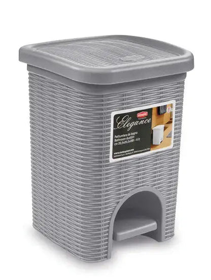 Pattumiera bagno Elegance LT.6 grigia