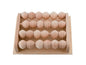 Wooden Foot Massager with 24 Rollers - Stress Relief and Circulation