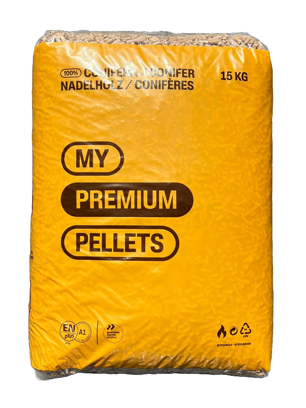 Pellets My Premium ENplus A1 15 kg – Nadelholz (Fichte und Kiefer)