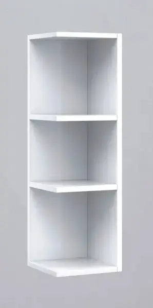 Eck-Hängeschrank mit Einlegeböden Weiß cm 20x21x65h