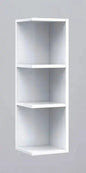 Corner Wall Unit with Shelves White cm.20x21x65h
