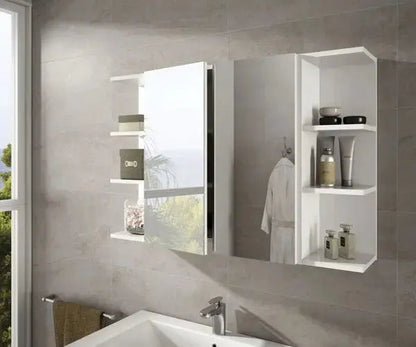 Eck-Hängeschrank mit Einlegeböden Weiß cm 20x21x65h