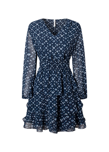 Pepe Jeans Mini Abito Fantasia Eyra PL953255 0AA multi