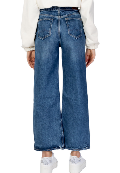 Pepe Jeans Pantalone Jeans da donna larghi a zampa e vita alta Lexa Sky High PL204162RR5 blu