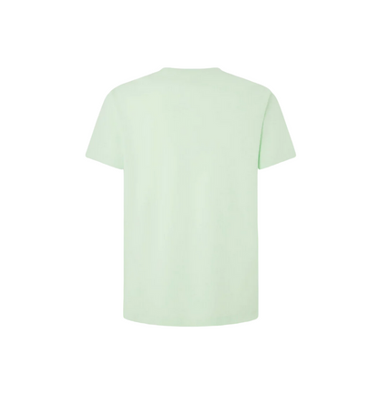 Pepe Jeans maglietta manica corta da uomo con logo ricamato Connor PM509206 612 verde chiaro