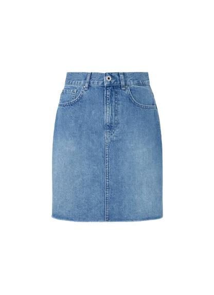Pepe Jeans minigonna da donna in denim HW PL901124MN9 blu medio