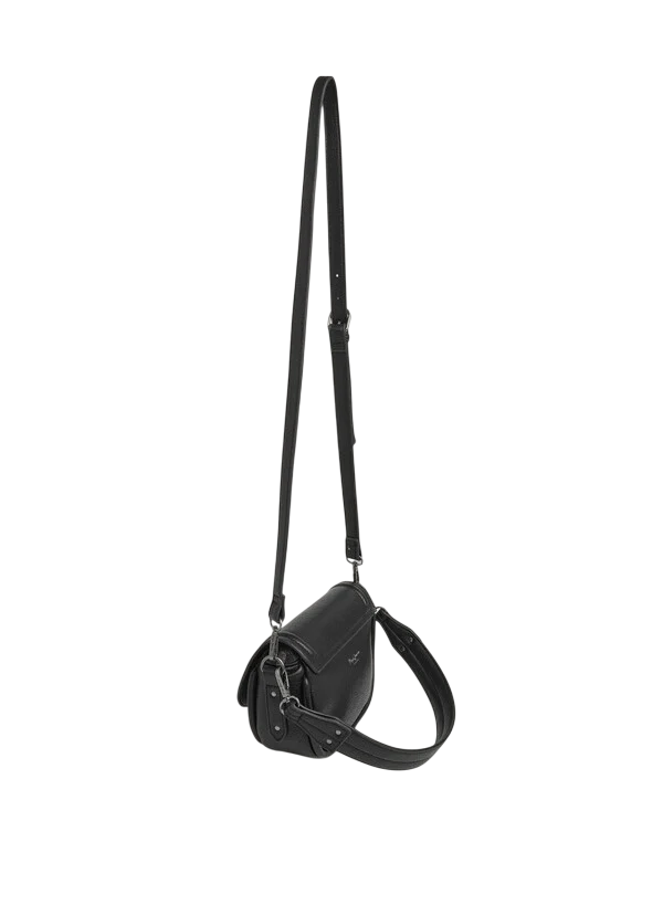 Pepe Jeans Borsa Donna PL0300006 999 Nero – Similpelle Premium con Patta e Tracolla Regolabile