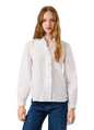 Pepe Jeans Women's Shirt PL3051246 PEARL White 100% Cotton with Ruffles – Elegance, Comfort, and Unique Style
