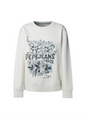 Pepe Jeans Women's Sweatshirt BEDA PL5800023 805 Light Grey - Casual and Comfortable Crew Neck Sweatshirt