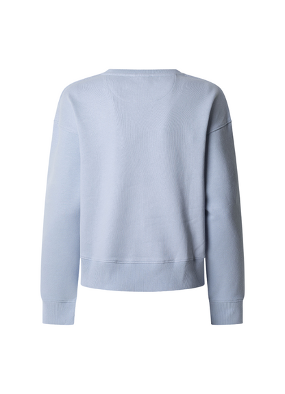 Pepe Jeans Felpa girocollo da donna  Maddy PL581484 516 cielo