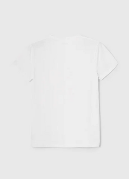 Pepe Jeans maglietta maniche corte da uomo con logo stampato Original Basic PM508212 800 bianco