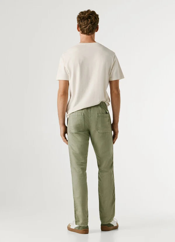 Pepe Jeans pantalone chino con cordoncino regolabile da uomo PM2100080 P701 palm green