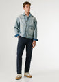 Pepe Jeans slim fit chino trousers PM2100073 P845 dulwich blue