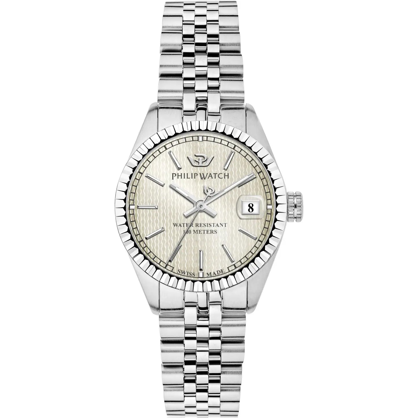 Philip Watch Caribe – Quarzo Swiss Made, Grigio, 31mm – R8253597539