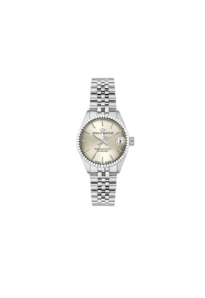Philip Watch Caribe – Swiss Made Quarz, elfenbeinfarbenes Zifferblatt, 31mm – R8253597548
