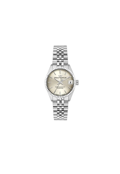 Philip Watch Caribe – Swiss Made Quarz, elfenbeinfarbenes Zifferblatt, 31mm – R8253597548