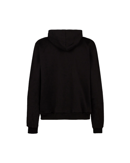 Phobia Felpa con cappuccio nera con Fulmini grigio chiaro PH00350BLGRLB