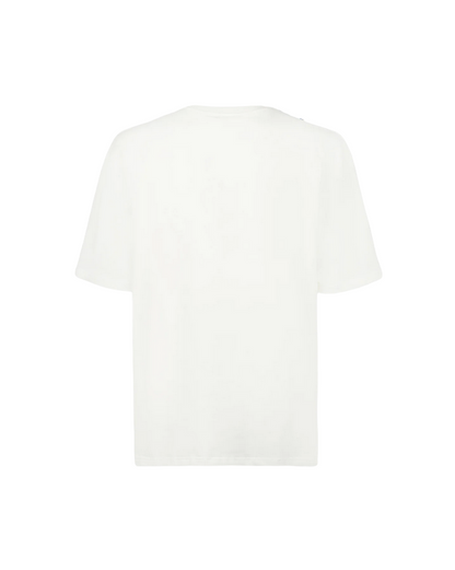 Phobia T-shirt unisex bianca con fulmini blu grigi azzurri PH00107BLGRLB
