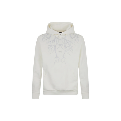Phobia felpa con cappuccio con ricamo grigio PH00532 bianco-grigio