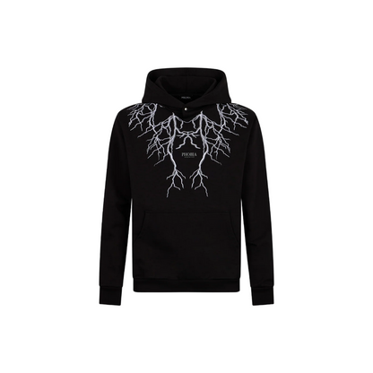 Phobia felpa con cappuccio con ricamo grigio PH00533 nero-grigio