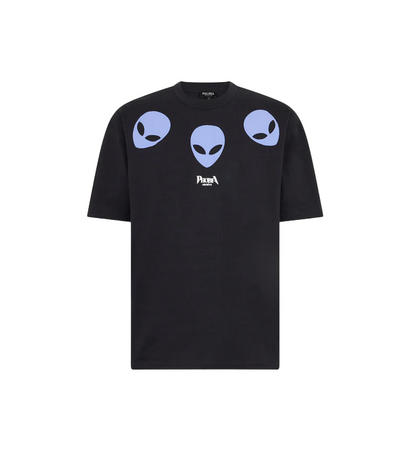 Phobia maglietta manica corta da adulto Triple Alien PH00638 nero