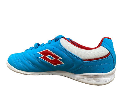 Lotto scarpa da calcetto indoor da junior Torcida Tre Nu Id Jr M6228 celeste