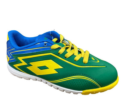 Lotto scarpa da calcetto da ragazzo colori del Brasile Speed 700 TF JR R0331 verde-giallo-azzurro