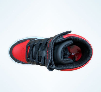 Champion scarpa sneakers da ragazzi Rebound 2.0 Mid S32262-CHA-KK001 nero bianco rosso