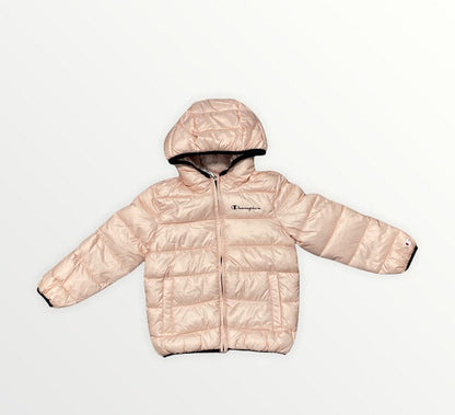 Champion piumino con cappuccio da bambina 305826 PS157 PKN rosa