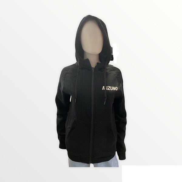 Mizuno Unisex Black Zip Sweatshirt - K2GC1604 Athletic Sweat Jacket